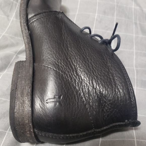 Frye Phillip Chukka Leather Ankle Boots Black Shoes Lace Up Size 6B - Picture 6 of 16